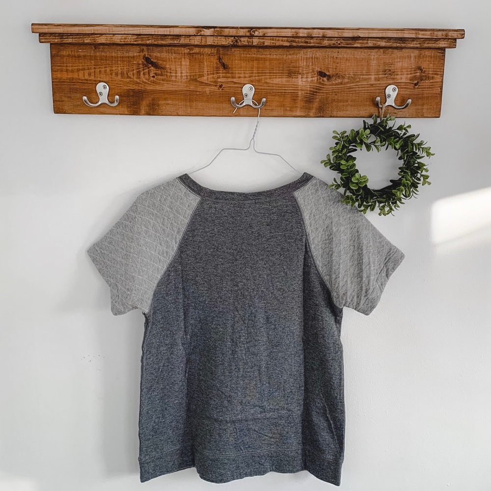 J. Crew | Short Sleeve Quilted Sweatshirt - Picture 3 of 3